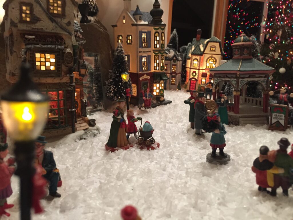 Francis Foucachon's Miniature Christmas village