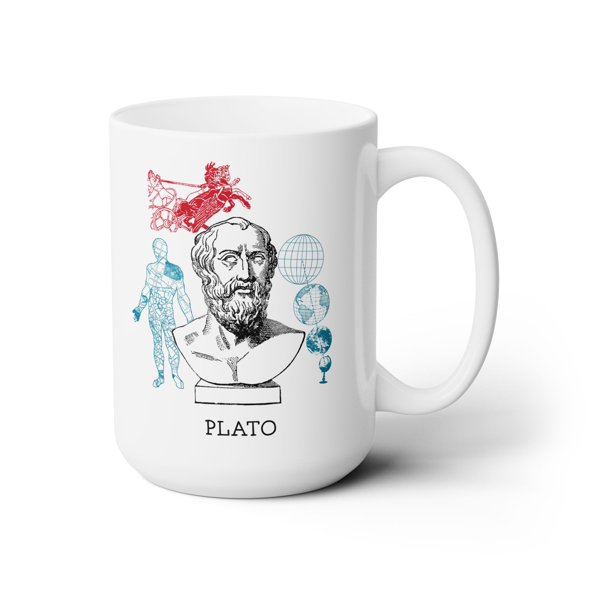Plato - Ceramic Mug 15oz - Image 3