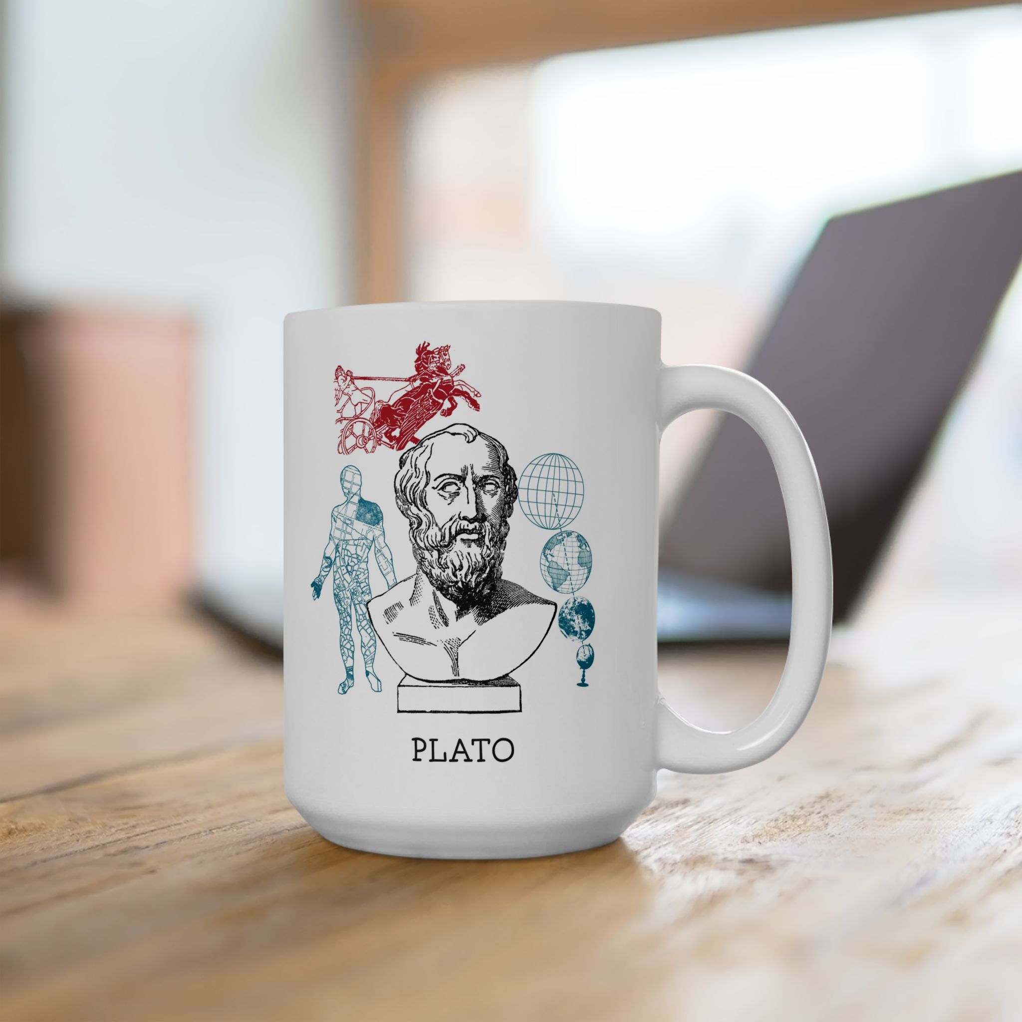 Plato - Ceramic Mug 15oz - Image 4